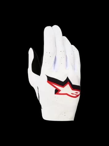 Alpinestars Supertech Gloves 2027 White Black Fire Red