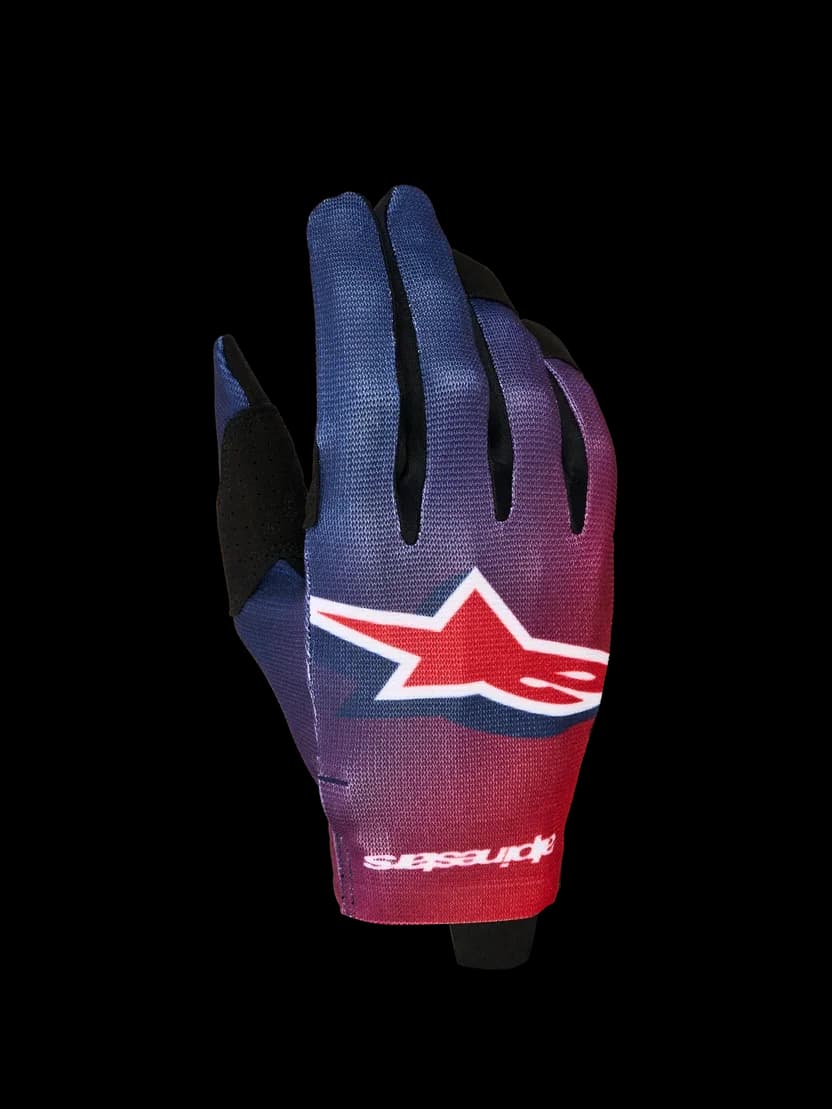 Alpinestar Radar Glove Fire Red Deep Blue