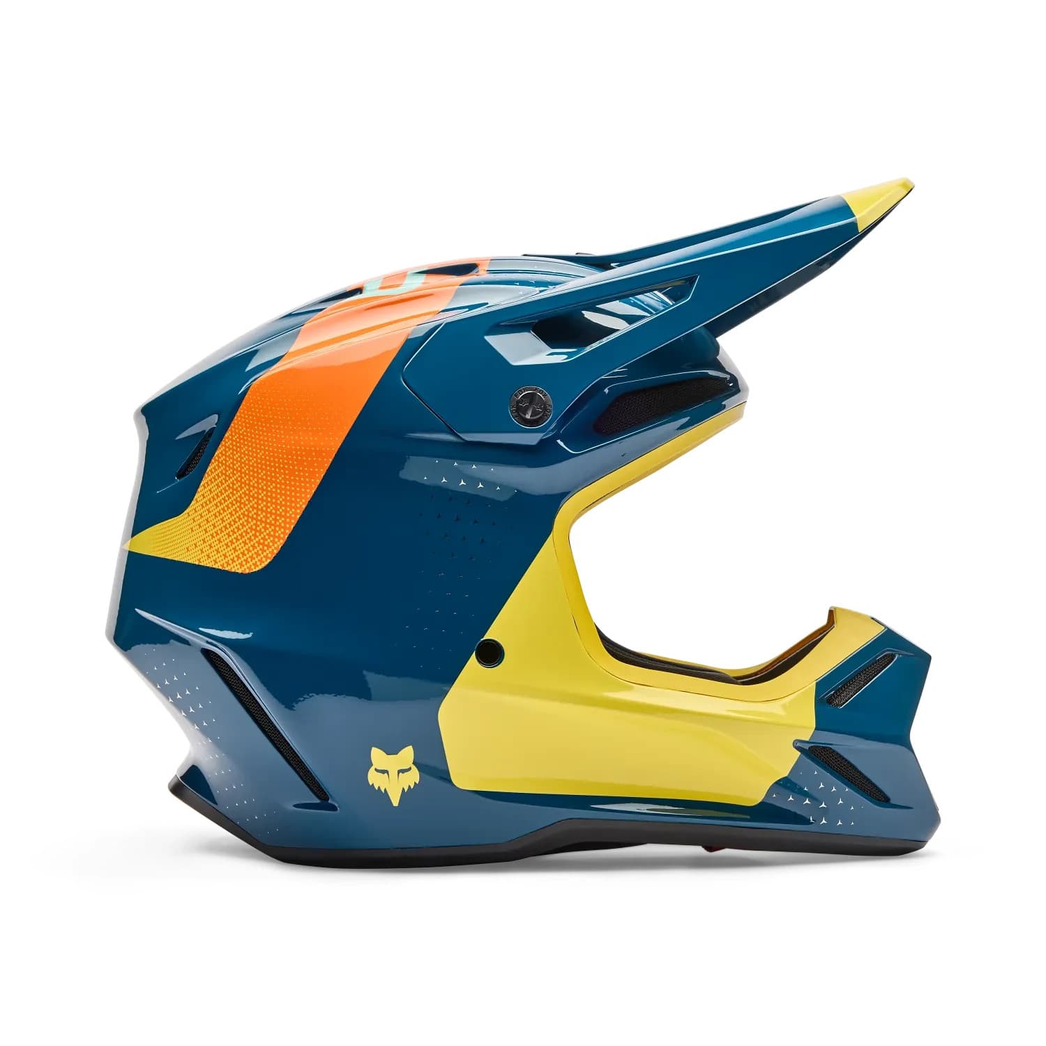 Fox V3 motocross/enduro/off-road helmet blue