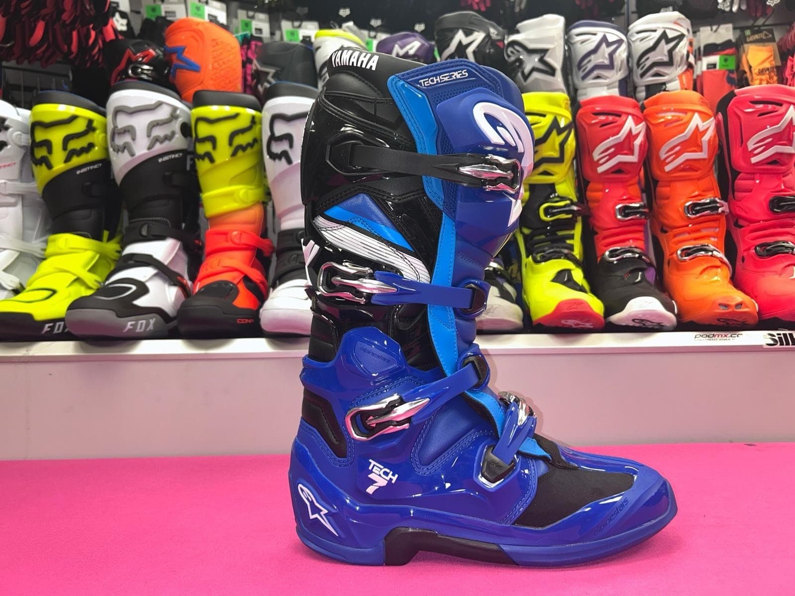 ALPINESTARS TECH 7 YAMAHA 2026 BLUE/BLACK MOTOCROSS/ENDURO BOOTS