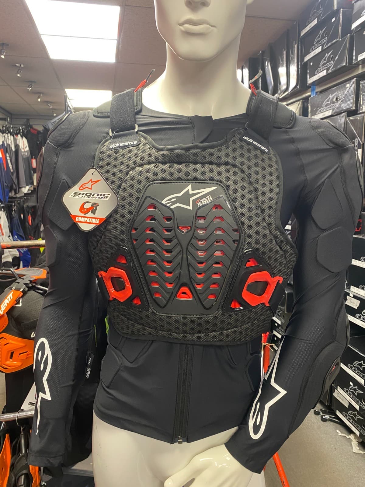 Alpinestars bionic xtr plasma protection jacket motocross body armour