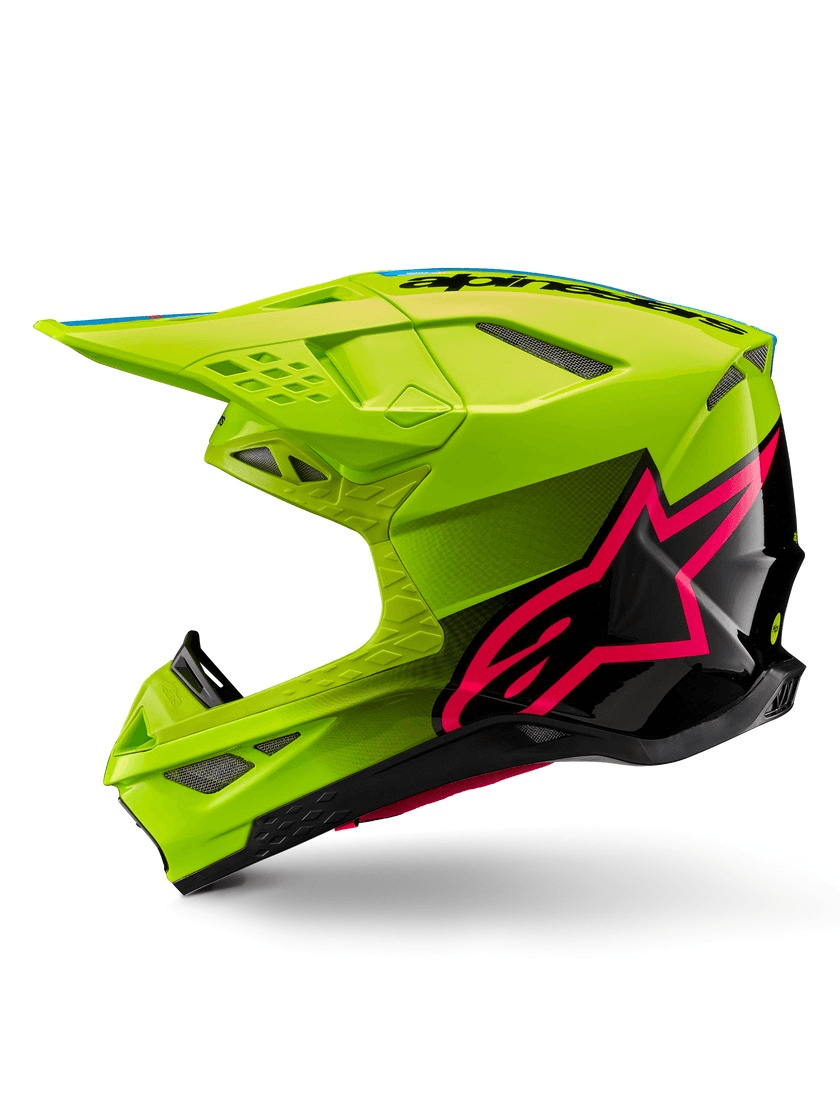 Alpinestars S-M10 helmet ECE 22.06 motocross/enduro/off-road yellow/black/pink