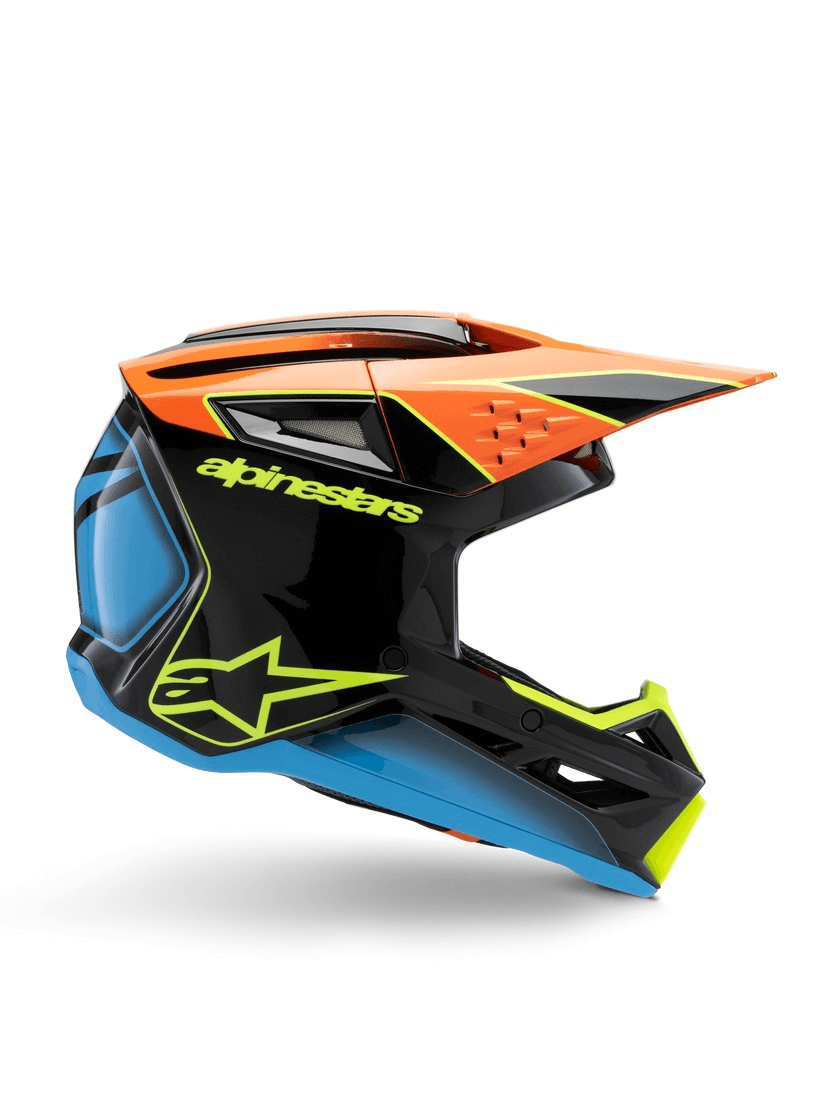 Alpinestars S-M3 fray helmet ECE 22.06 motocross/enduro/off-road orange/blue/black