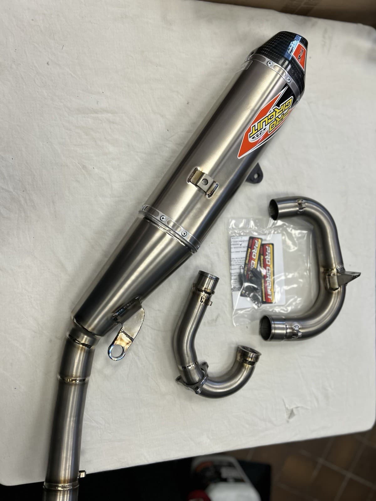 YAMAHA YZF450 2018-19 PRO CIRCUIT Ti-6 FULL EXHAUST SYSTEM WITH CARBON CAP