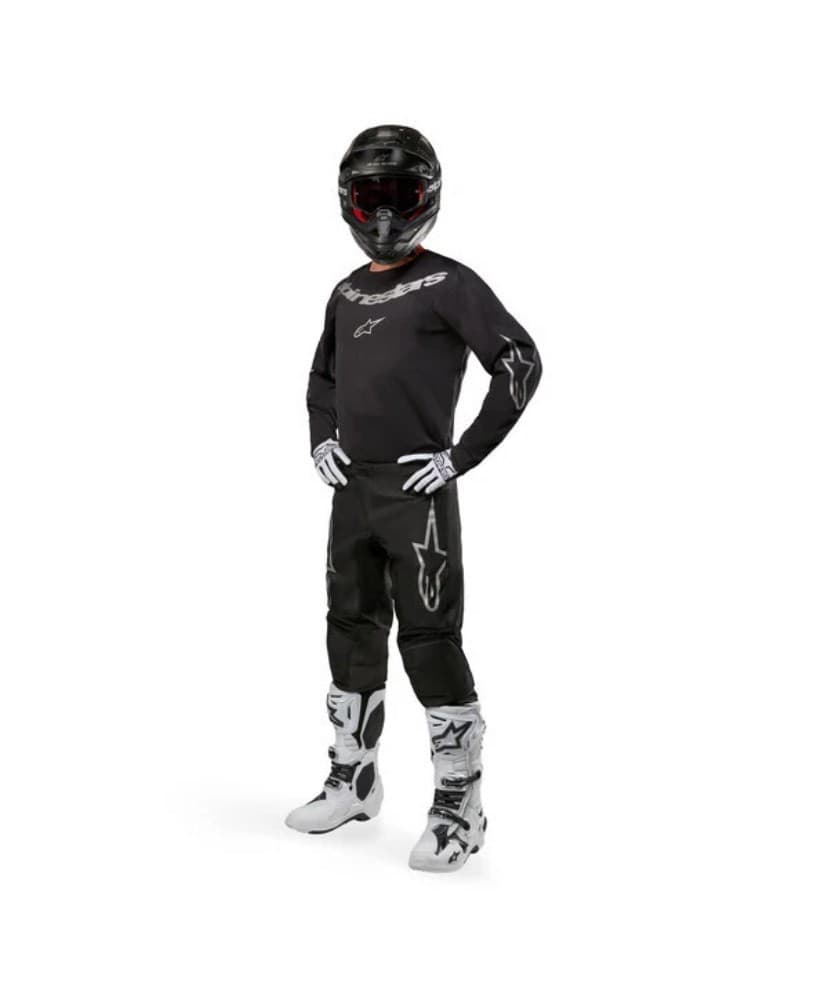 Alpinestars Fluid Graphite Black/Silver 2025 Kit Motocross/Enduro/Off-Road