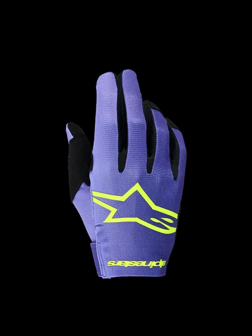 Alpinestar Radar Gloves Purple/ Fluo Yellow