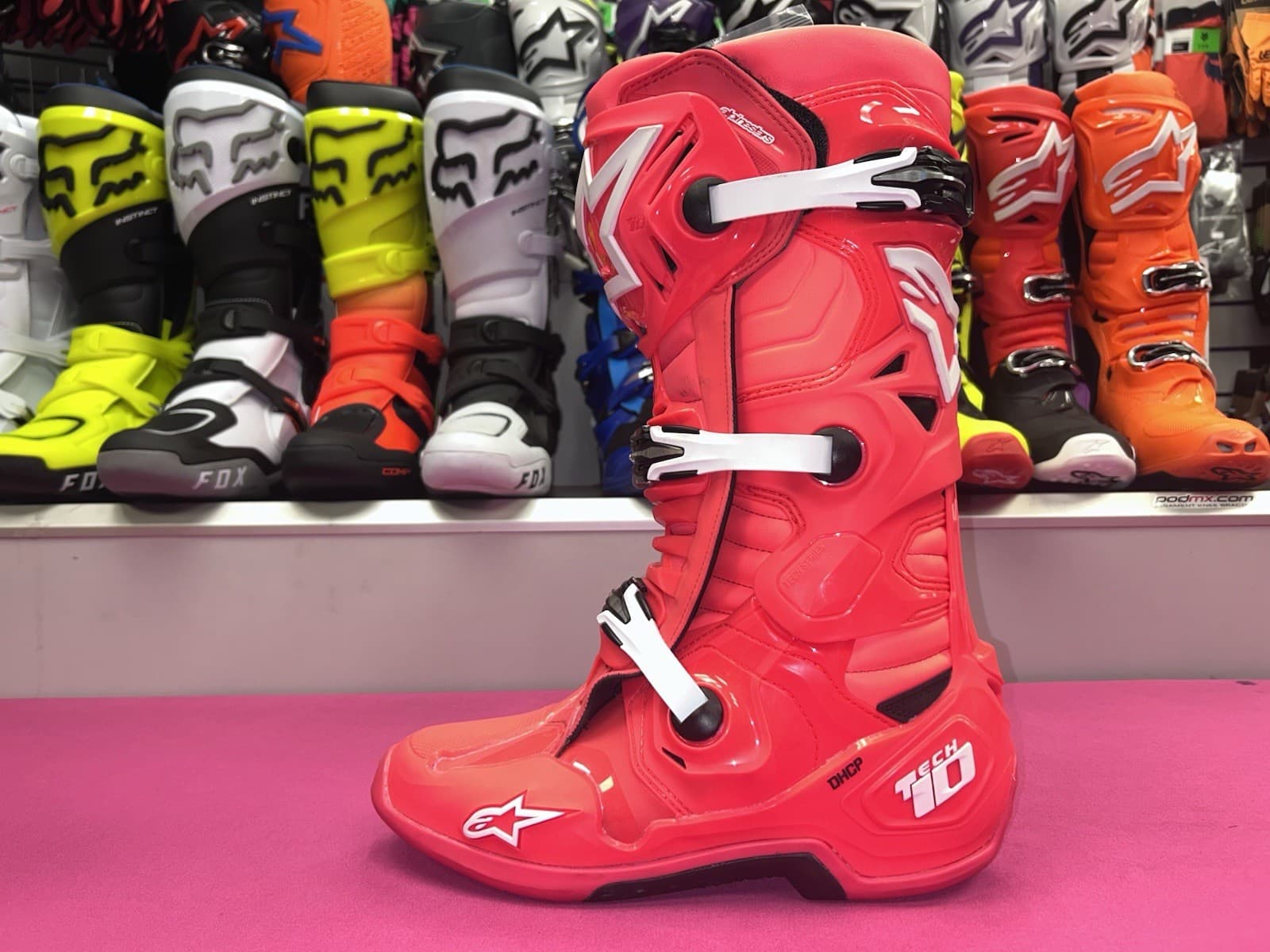 Alpinestars tech 10 diva motocross/enduro boot pink/white/black