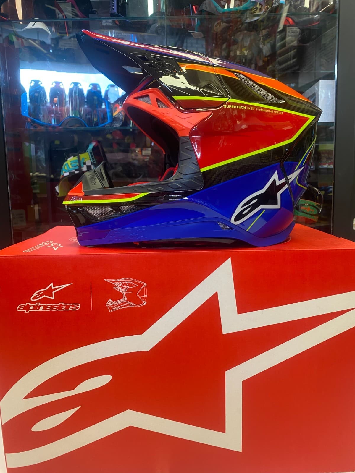 Alpinestars SM10 era helmet blue/red/black