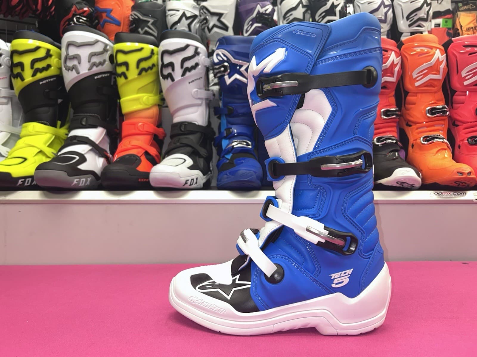 Alpinestars tech 5 2026 motocross/enduro boots blue/white