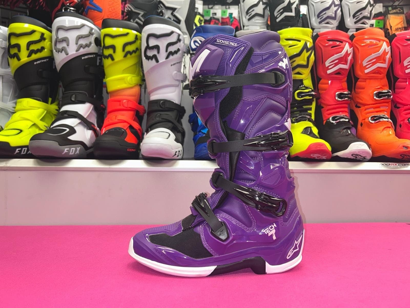 Alpinestars 2026 tech 7 motocross/enduro boots purple
